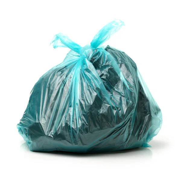 Black bag of rubbish — Stock Photo, Image