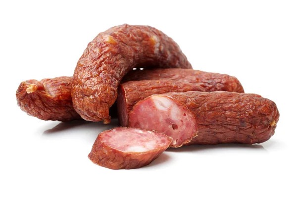 Saucisse coupée — Photo