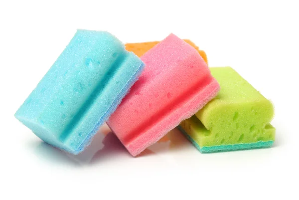 Brightly colored sponges — Stock Photo, Image