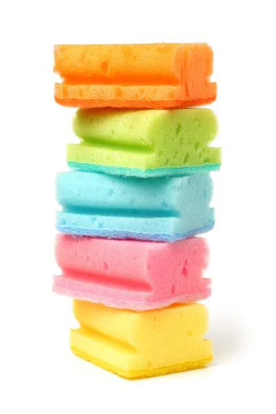 Brightly colored sponges — Stock Photo, Image