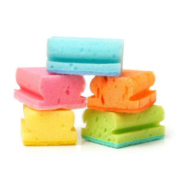 Brightly colored sponges — Stock Photo, Image