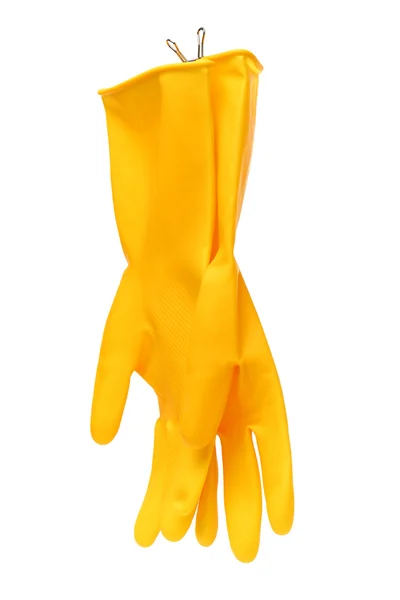 Cleaning latex gloves — Stock Photo, Image