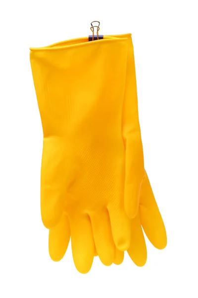 Cleaning latex gloves — Stock Photo, Image