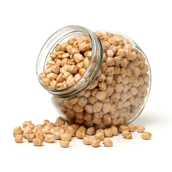 Chickpeas on white — Stock Photo, Image