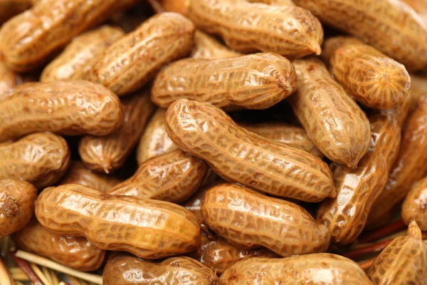 Handful of peanuts - background — Stock Photo, Image