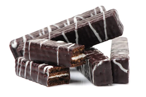 Crunchy chocolate wafers — Stock Photo, Image