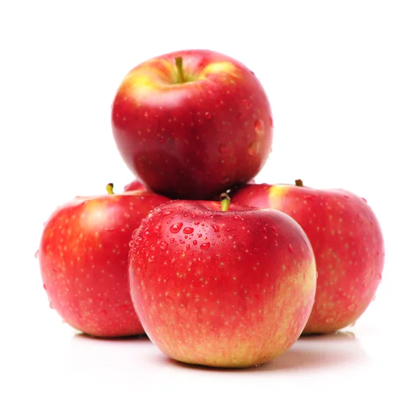 Färska röda äpplen — Stockfoto