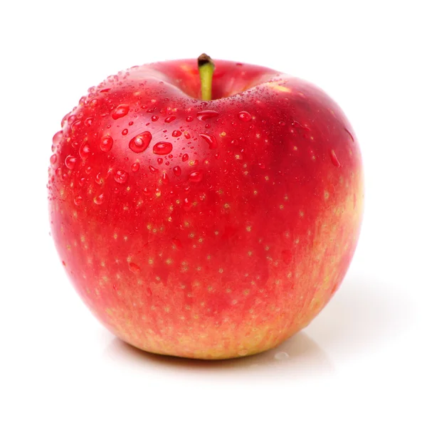 Färskt rött äpple — Stockfoto