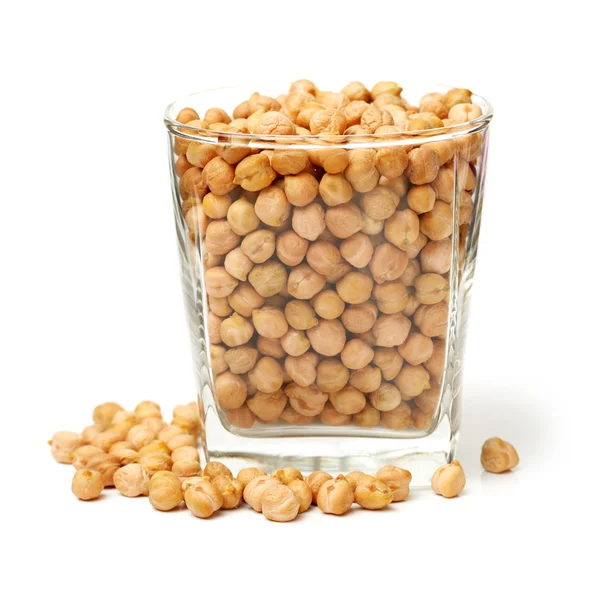 Chickpeas on white — Stock Photo, Image