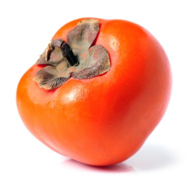 beyaz üzerine Trabzon hurması