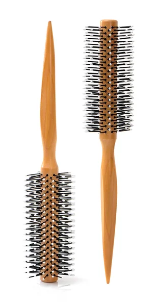 Wooden hair brush — Stock Photo, Image