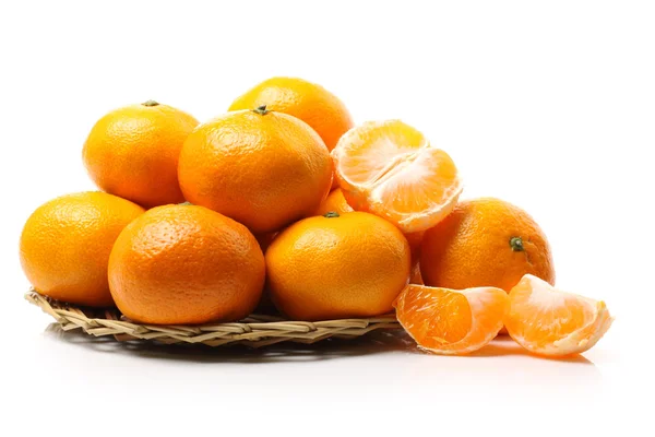 Mandarinkový pomeranče v misce — Stock fotografie