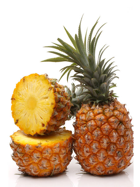 Pineapple on white background