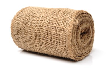 Beyaz üzerine çuval bezi