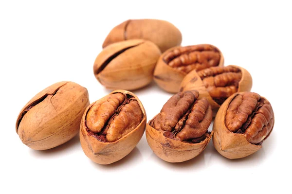 Орехи орехов пекан — стоковое фото