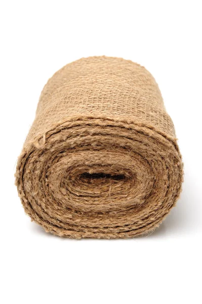 Burlap on white — Stock Photo, Image