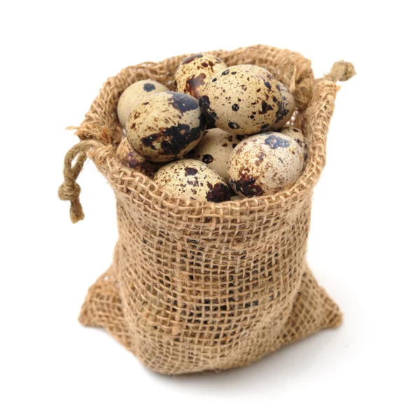 Huevos de codorniz en bolsa — Foto de Stock