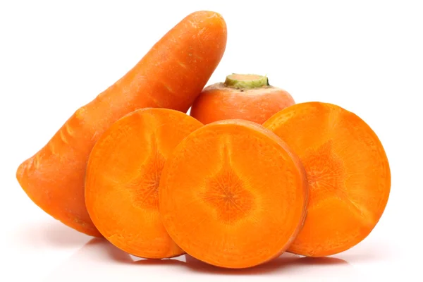 Fette di carota fresca — Foto Stock