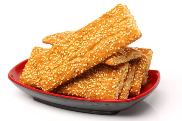 Tasty sesame cookies — Stock Photo, Image