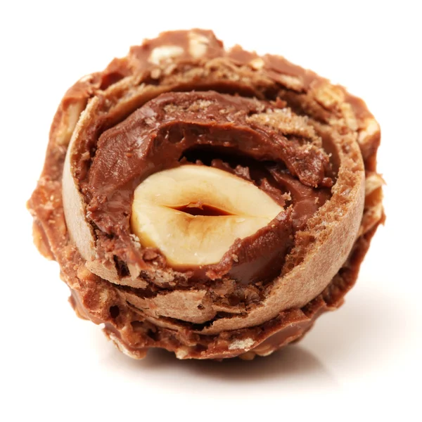 Chocolade snoepjes met noten — Stockfoto