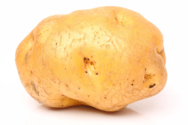 Potatis på vit bakgrund — Stockfoto