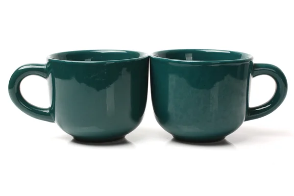 Dois copos verdes — Fotografia de Stock