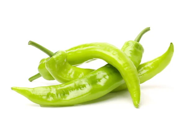 Green chili peppers — Stock Photo, Image