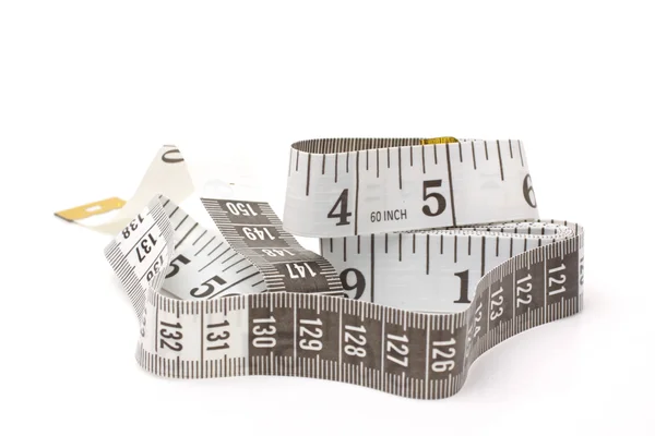 Grey measuring tape — Stock Photo, Image