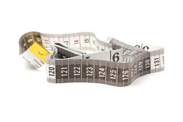 Grey measuring tape — Stock Photo, Image