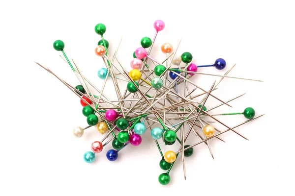 Sewing push pins — Stock Photo, Image