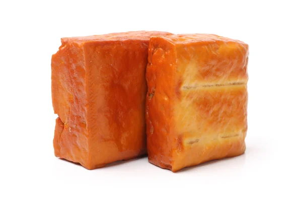 Pezzi di tofu marrone — Foto Stock
