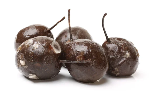 Fem bruna päron — Stockfoto