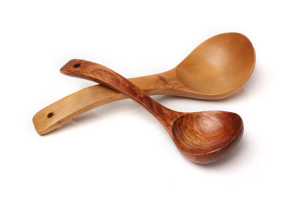 Cozinha utensílios de madeira talheres — Fotografia de Stock