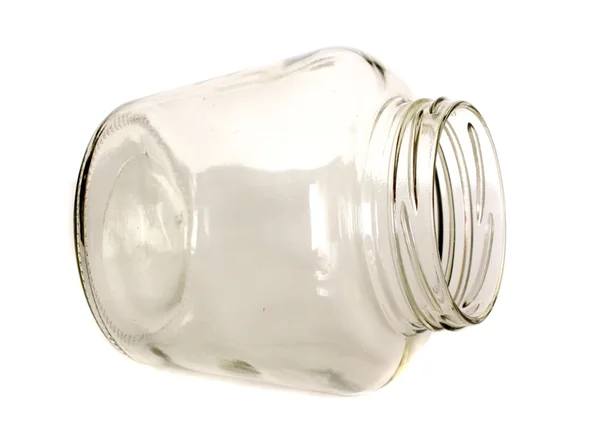 Empty transparent jar — Stock Photo, Image