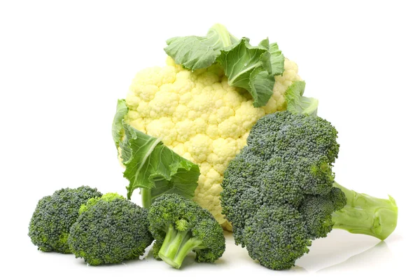 Cauliflower and broccoli cabbage — Stock Photo, Image