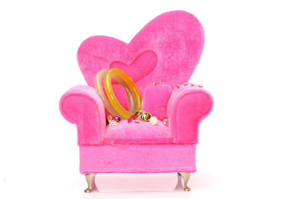 Roze fauteuil met Joden — Stockfoto