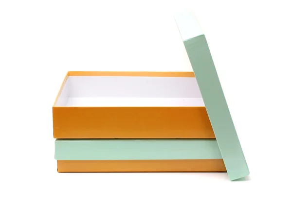 Open yellow box — Stock Photo, Image