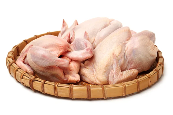 Gallinas en plato marrón — Foto de Stock