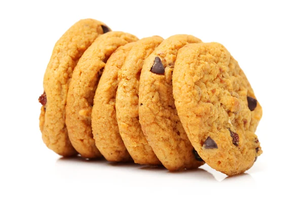 Tasty cookies with chocolate — Stock Photo, Image