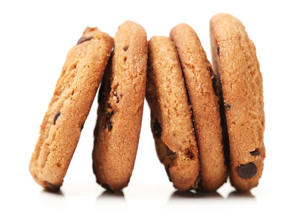 Tasty cookies with chocolate — Stock Photo, Image