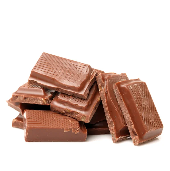 Pile of milk  chocolate — Stock Photo, Image