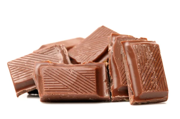 Pile of milk  chocolate — Stock Photo, Image