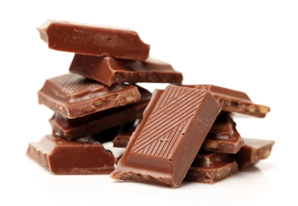 Pile of milk  chocolate — Stock Photo, Image