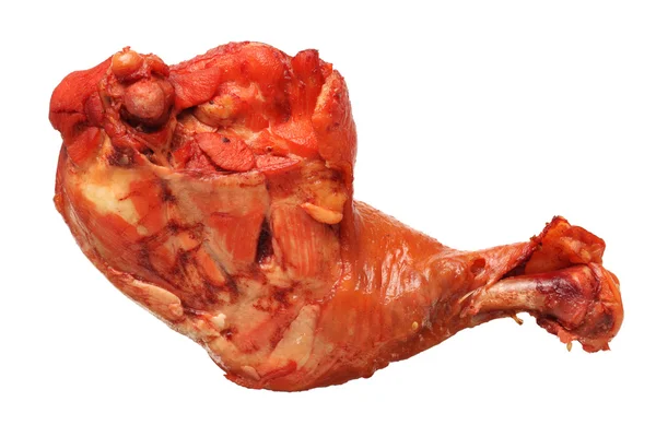 Barbecued chicken leg — Stock Photo, Image