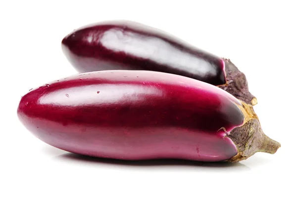 Two fresh eggplants — Stock Photo, Image