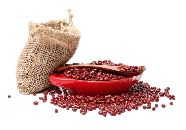 Červené fazole, samostatný — Stock fotografie