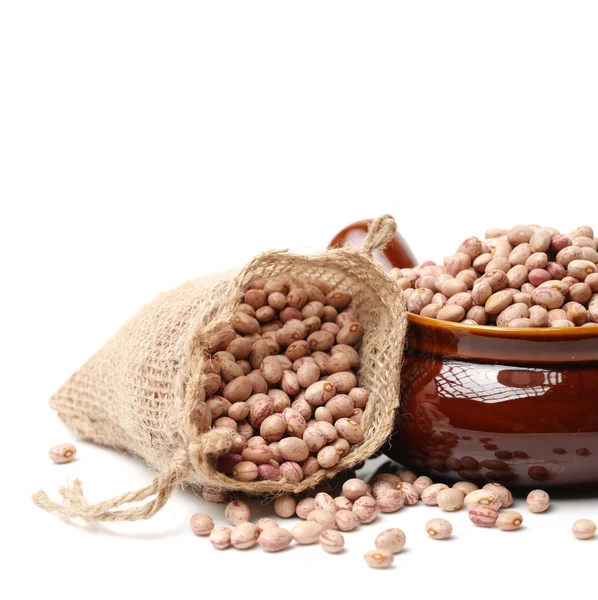 Roman beans on white — Stock Photo, Image