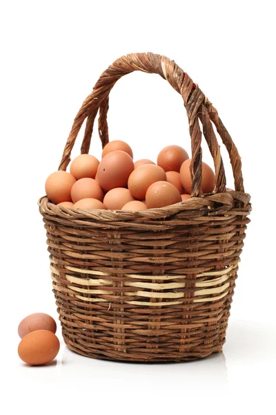 茶色の卵を分離 — ストック写真