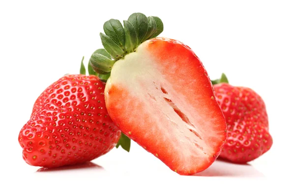 Rote schmackhafte Erdbeeren — Stockfoto