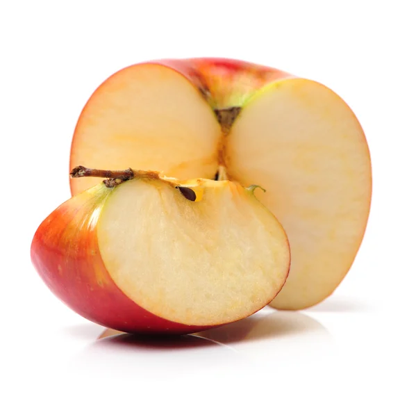 Red apple  on white — Stock Photo, Image